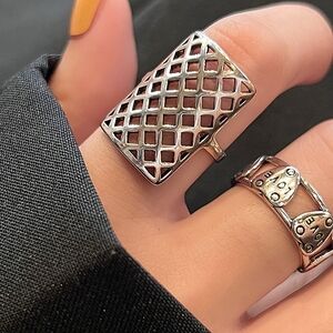 Boho Sterling Silver Adjustable Ring